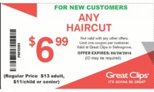 Great clips 5.99 special